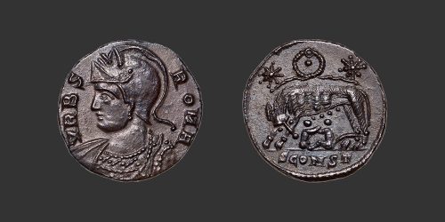 Odysseus numismatique monnaie romaine Rome follis nummus