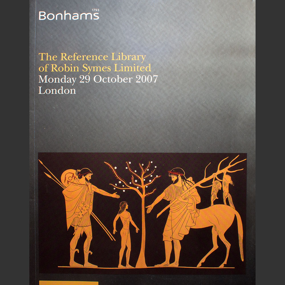 Odysseus numismatique catalogues de vente THE REFERENCE LIBRARY OF ROBIN SYMES Bonhams 2007