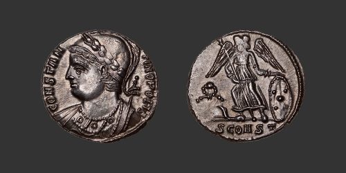 Odysseus numismatique monnaie romaine Constantinople Constantinopolis nummus follis