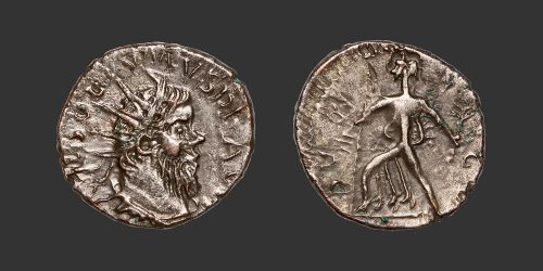 Odysseus numismatique monnaie romaine Postume frappe barbare antoninien