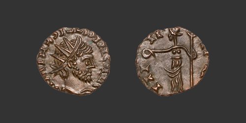 Odysseus numismatique monnaie romaine Tétricus Ier frappe barbare antoninien