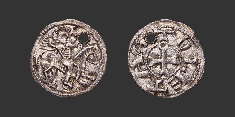 Odysseus Numismatique Monnaie Féodale Espagne CASTILLE - TOLÈDE - ALPHONSE VIII • Denier