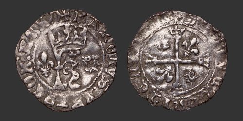 Odysseus Numismatique Monnaie Féodale CRÉMIEU - CHARLES VIII • Karolus du Dauphiné