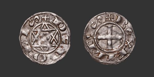 Odysseus Numismatique Monnaies Féodales BERRY - DÉOLS - PHILIPPE II AUGUSTE • Denier