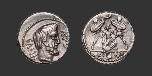 Odysseus Numismatique Monnaies Romaines République TITURIA • Denier