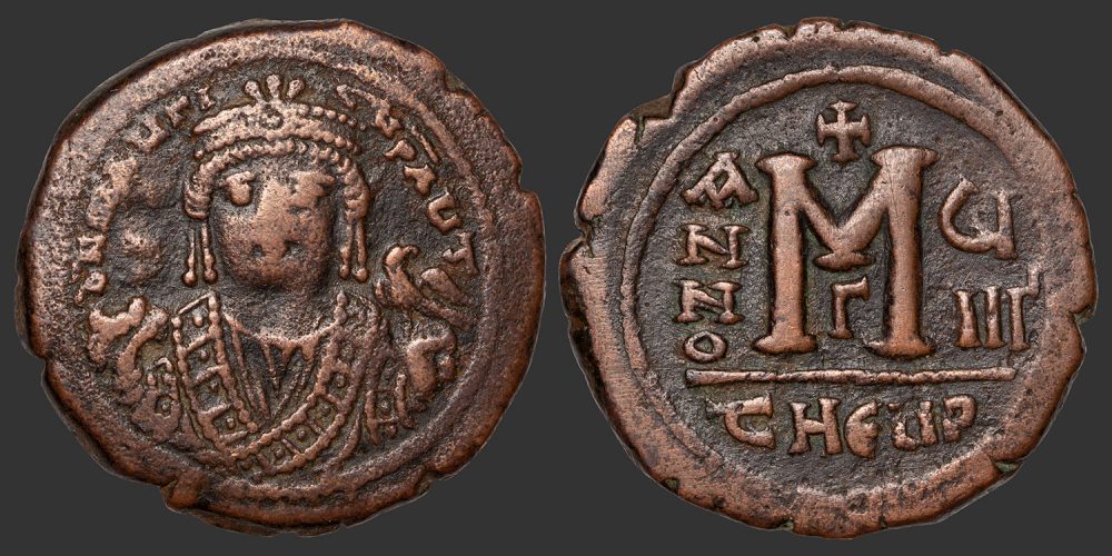 Odysseus Numismatique Monnaies Byzantines ANTIOCHE - MAURICE TIBÈRE • Follis