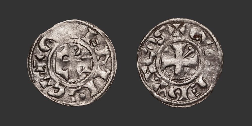 Odysseus Numismatique Monnaies Féodales BERRY - GIEN - GEOFFROI III • Denier