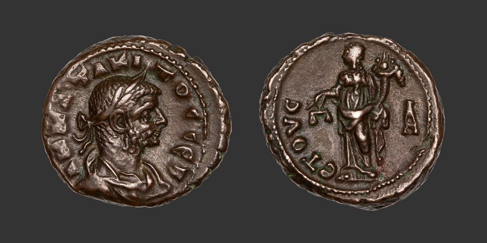 Odysseus Numismatique Monnaies Romaines Coloniales ALEXANDRIE - TACITE • Tétradrachme