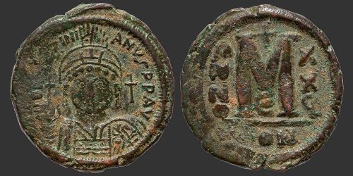 Odysseus Numismatique Monnaies Byzantines CONSTANTINOPLE - JUSTINIEN Ier • Follis