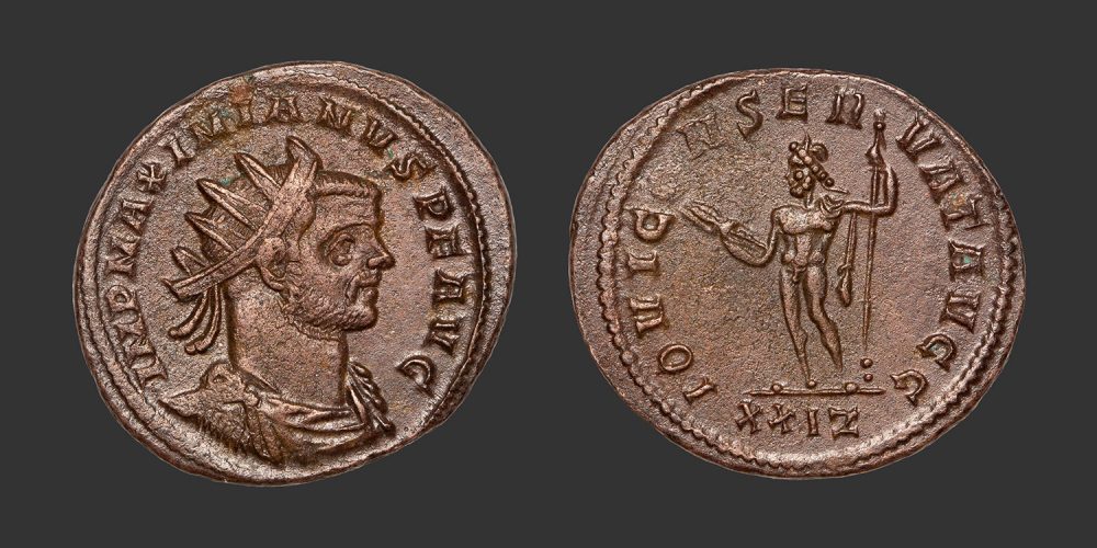 Odysseus Numismatique Monnaies Romaines MAXIMIEN HERCULE • Antoninien