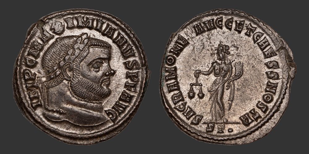 Odysseus Numismatique Monnaies Romaines MAXIMIEN HERCULE • Follis