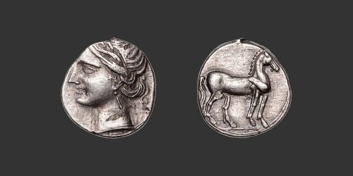 Odysseus Numismatique Monnaies Grecques CARTHAGE • Quart de Shekel
