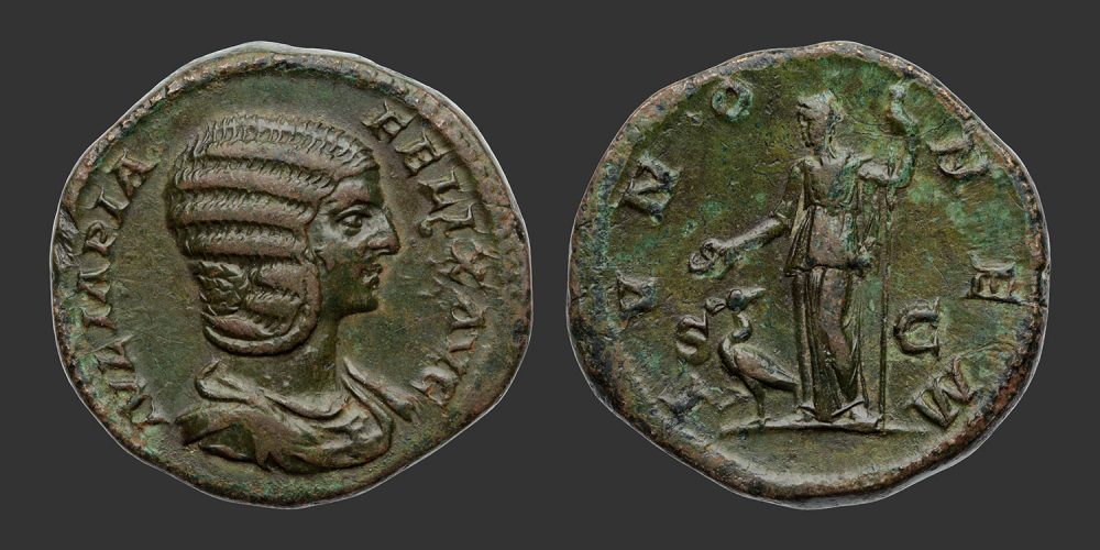 Odysseus Numismatique Monnaies Romaines JULIA DOMNA • Dupondius As