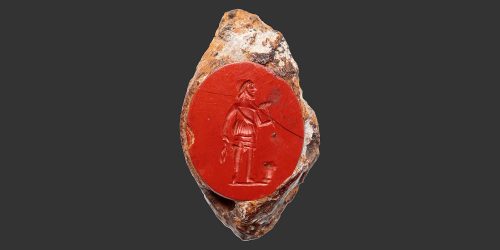 Odysseus Numismatique Glyptique Pierres Gravées VULCAIN - JASPE ROUGE • Intaille Romaine