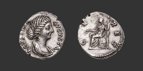 Odysseus Numismatique Monnaies Romaines FAUSTINE • Denier
