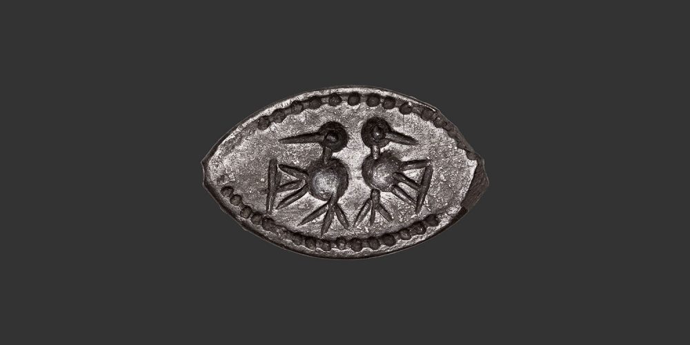 Odysseus Numismatique Glyptique Bijoux OISEAUX ADOSSÉS - ARGENT • Intaille Romaine