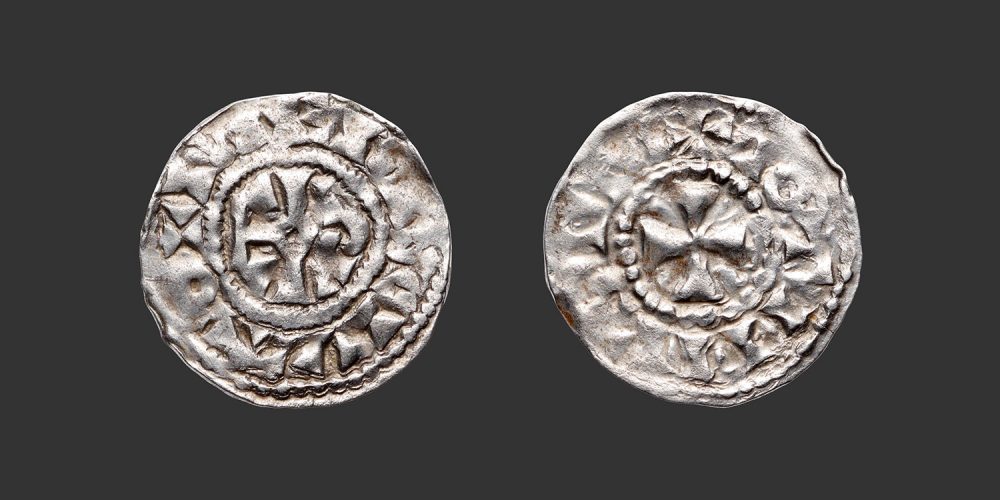 Odysseus Numismatique Monnaies Carolingiennes CHARLES III LE SIMPLE - TROYES • Obole