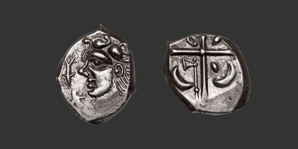 Odysseus Numismatique Monnaies Gauloises VOLQUES TECTOSAGES • Drachme "à l'Uraeus"