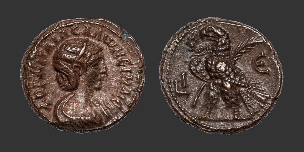Odysseus Numismatique Monnaies Romaines Coloniales ALEXANDRIE - SALONINE • Tétradrachme