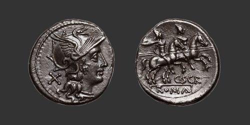 Odysseus Numismatique Monnaies Romaines République SCRIBONIA - C. SCRIBONIUS • Denier