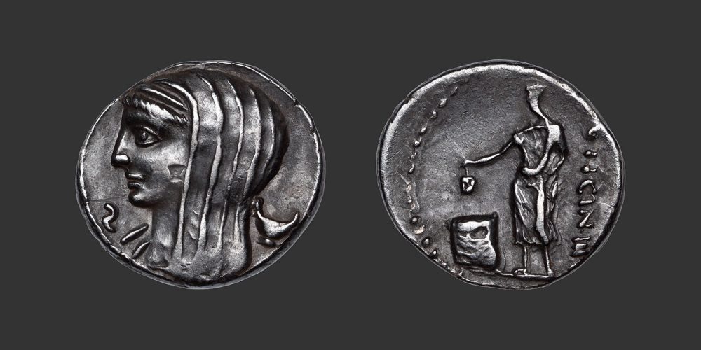 Odysseus Numismatique Monnaies Romaines République CASSIA - L. CASSIUS LONGINUS • Denier