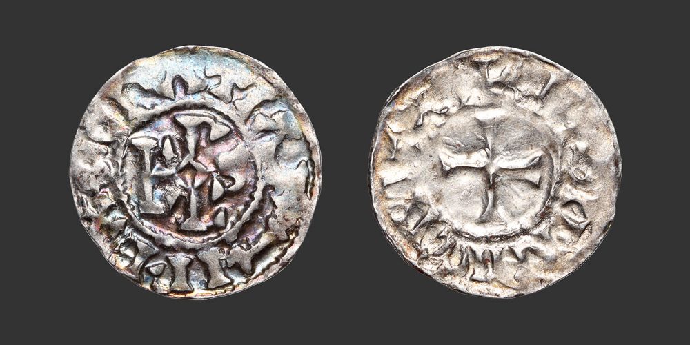 Odysseus Numismatique Monnaies Carolingiennes CHARLES II LE CHAUVE - LE MANS • Denier