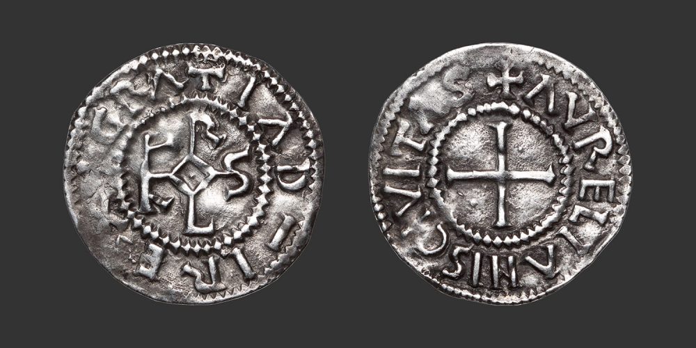 Odysseus Numismatique Monnaies Carolingiennes CHARLES II LE CHAUVE - ORLÉANS • Denier