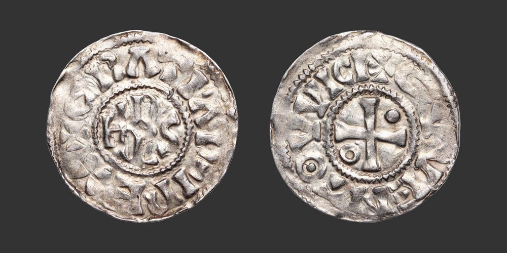 Odysseus Numismatique Monnaies Carolingiennes CHARLES II LE CHAUVE - QUENTOVIC • Denier
