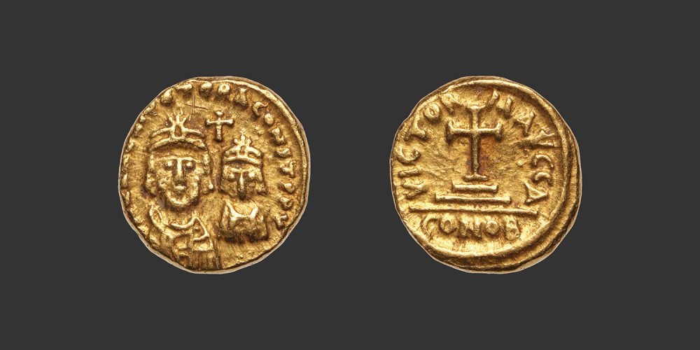 Odysseus Numismatique Monnaies Byzantines EMPIRE BYZANTIN - HÉRACLIUS & HÉRACLIUS CONSTANTIN • Solidus