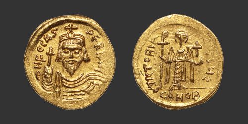 Odysseus Numismatique Monnaies Byzantines EMPIRE BYZANTIN - PHOCAS • Solidus