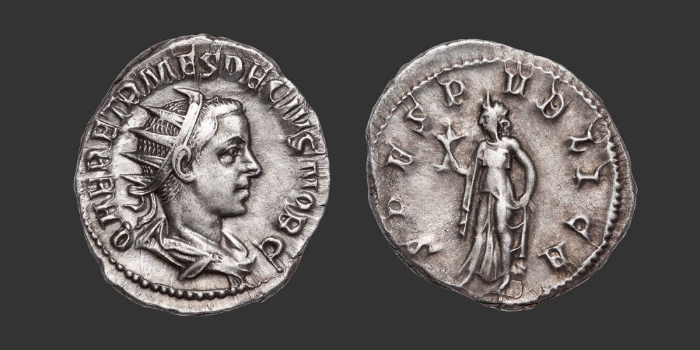 Odysseus Numismatique Monnaies Romaines HERENNIUS ETRUSCUS • Antoninien