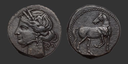 Odysseus Numismatique Monnaies Grecques CARTHAGE - DEUXIÈME GUERRE PUNIQUE • Trihémishekel