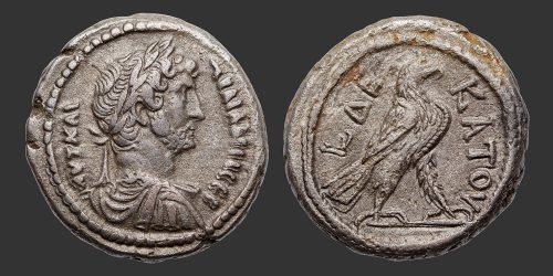 Odysseus Numismatique Monnaies Romaines Provinciales ALEXANDRIE - HADRIEN • Tétradrachme
