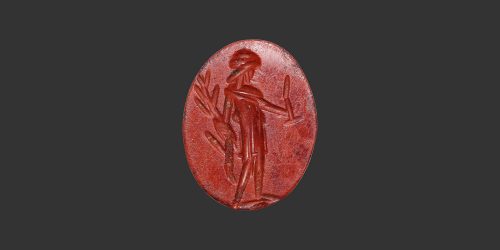 Odysseus Numismatique Glyptique Pierres Gravées ALLÉGORIE - JASPE ROUGE • Intaille Romaine