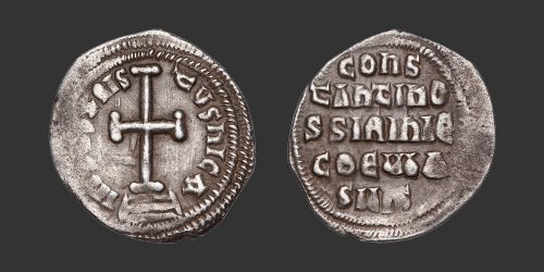 Odysseus Numismatique Monnaies Byzantines EMPIRE BYZANTIN - CONSTANTIN VI & IRÈNE • Miliaresion