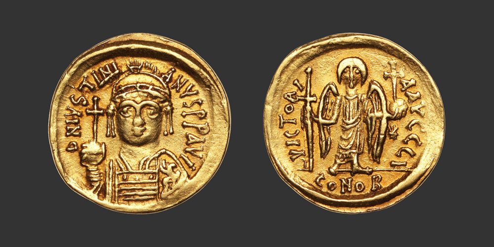 Odysseus Numismatique Monnaies Byzantines EMPIRE BYZANTIN - JUSTINIEN Ier • Solidus
