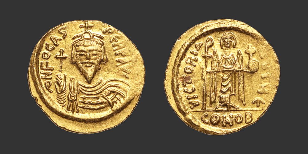Odysseus Numismatique Monnaies Byzantines EMPIRE BYZANTIN - PHOCAS • Solidus