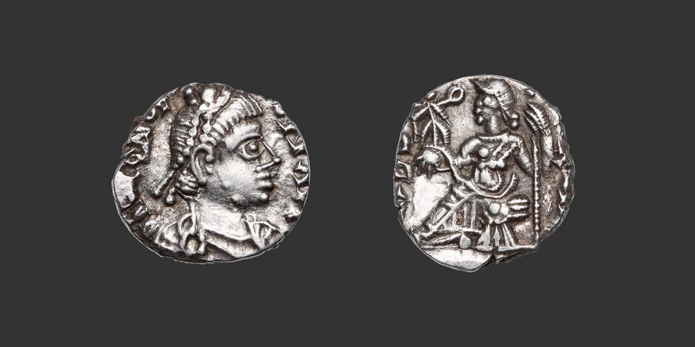 Odysseus Numismatique Monnaies Peuples Barbares VANDALES - GAISERIC - AU NOM D'HONORIUS • Silique
