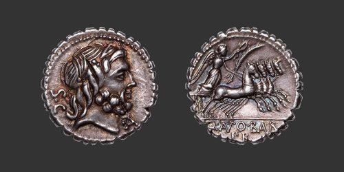 Odysseus Numismatique Monnaies Romaines République ANTONIA - Q. ANTONIUS BALBUS • Denier