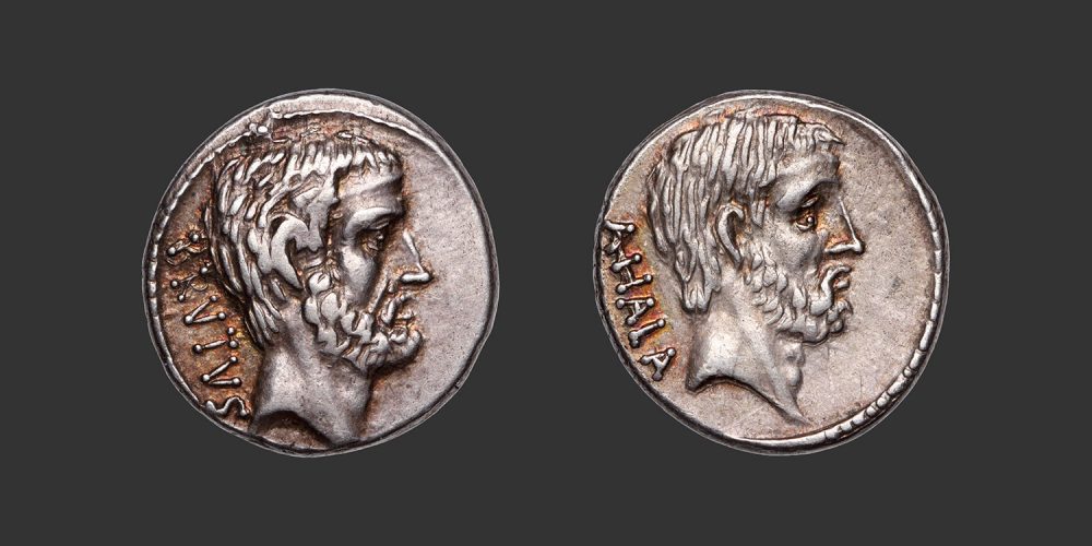 Odysseus Numismatique Monnaies Romaines République JUNIA - M. JUNIUS BRUTUS • Denier