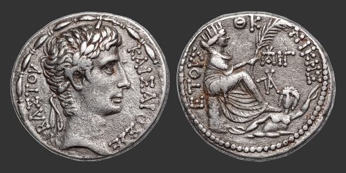 Odysseus Numismatique Monnaies Romaines Provinciales ANTIOCHE - AUGUSTE • Tétradrachme