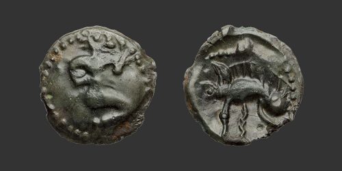 Odysseus Numismatique Monnaies Gauloises BELLOVAQUES • Bronze