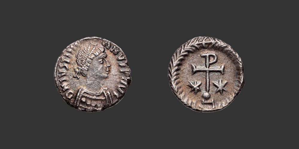 Odysseus Numismatique Monnaies Byzantines JUSTINIEN Ier • Demi Silique