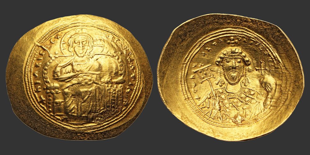 Odysseus Numismatique Monnaies Byzantines CONSTANTIN IX MONOMACHUS • Histamenon Nomisma