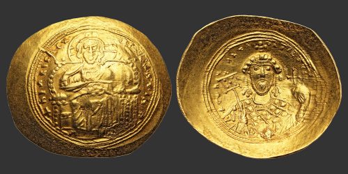 Odysseus Numismatique Monnaies Byzantines CONSTANTIN IX MONOMACHUS • Histamenon Nomisma