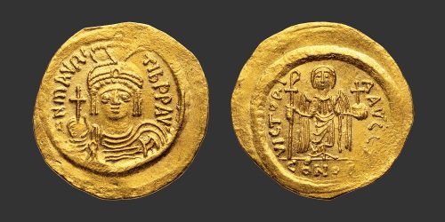 Odysseus Numismatique Monnaies Byzantines MAURICE TIBÈRE • Solidus