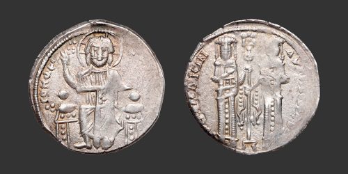 Odysseus Numismatique Monnaies Byzantines ANDRONIC II PALAEOLOGUS & MICHEL IX • Basilikon