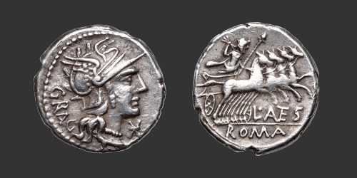 Odysseus Numismatique Monnaies Romaines République ANTESTIA - L. ANTESTIUS GRAGULUS • Denier