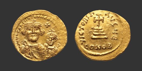 Odysseus Numismatique Monnaies Byzantines HÉRACLIUS & HÉRACLIUS CONSTANTIN • Solidus