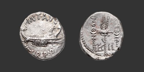 Odysseus Numismatique Monnaies Romaines République MARC ANTOINE • Denier
